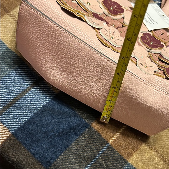 Liz Claiborne Pink and Burgundy Floral Satchel - Picture 10 of 12